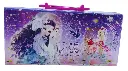 12 Constellations Anime Storage Box with Pink Handle Lock, Multi-Layer Design, Purple Theme
