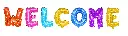 Welcome Letter Balloon Banner Set, Multiple Foil, 7 Pieces, Party Decoration with Hearts Pattern
