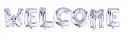 Welcome Letter Balloon Banner Set, Silver Foil, 7 Pieces, Party Decoration 