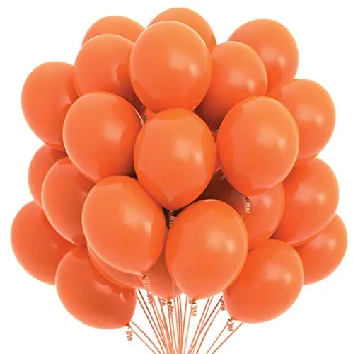Orange Latex Balloons for Birthday & Party Decoration – Pack of 1000
