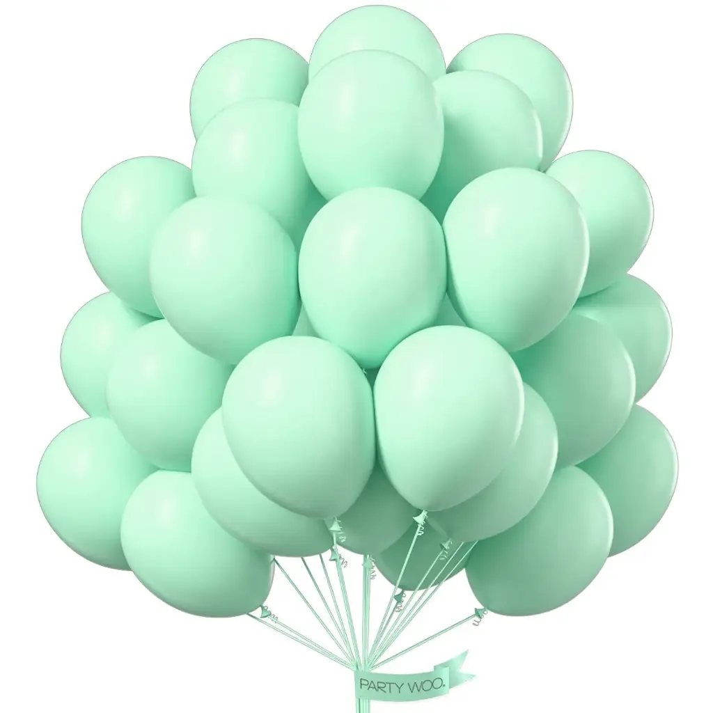 Light Green Latex Balloons for Birthday & Party Decoration – Pack of 1000