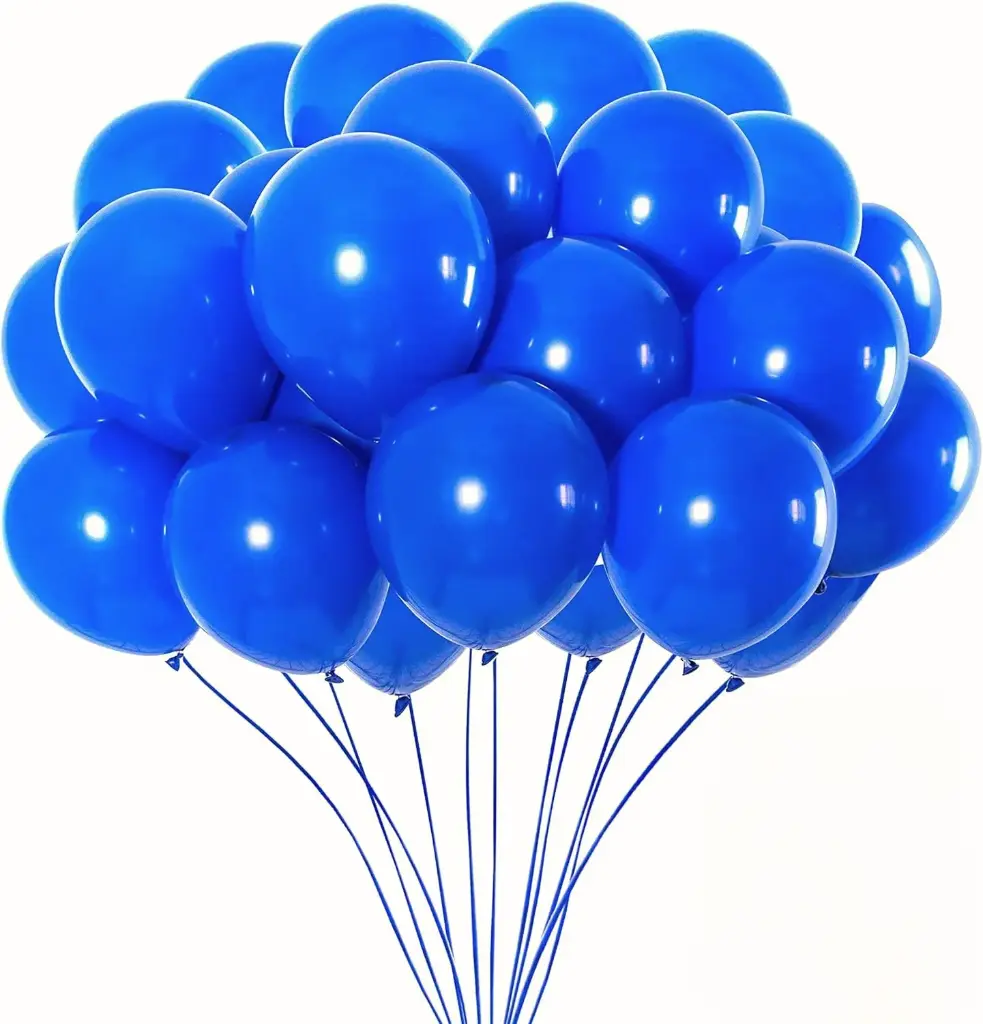 Blue Latex Balloons for Birthday & Party Decoration – Pack of 1000
