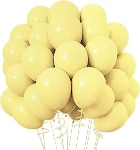 Light Yellow Latex Balloons for Birthday & Party Decoration – Pack of 1000