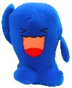 Cute Plush Woffer Butt Soft Toy, Blue and Pink, Stuffed Animal with Happy Expression