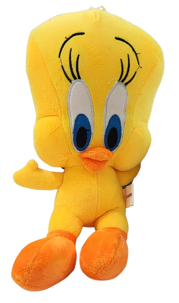 Tweety Bird Plush Toy, Yellow and Orange, Soft Stuffed Animal