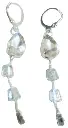  Crystal Drop Dangle Earrings, Silver-Tone Leverback