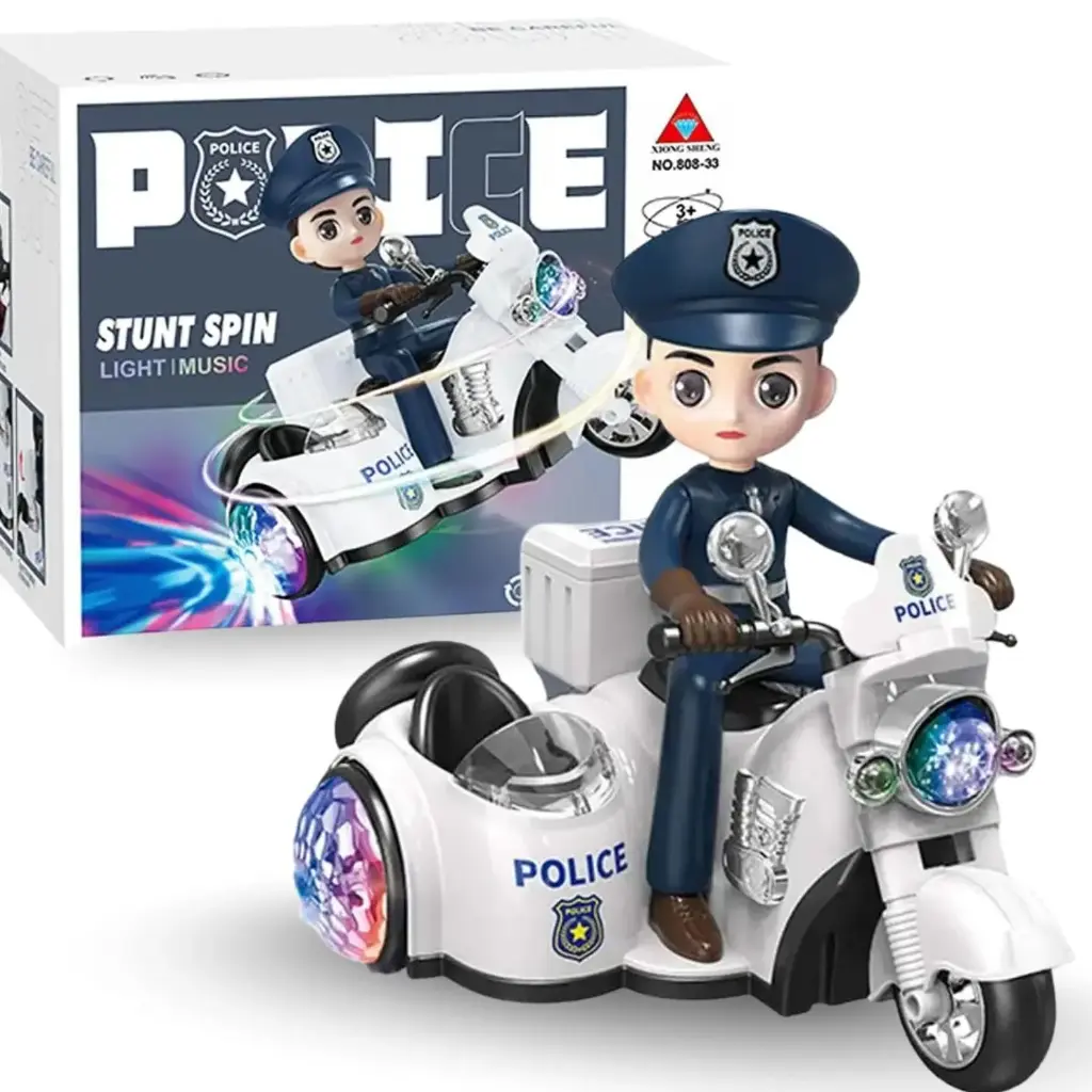 Police Stunt Spin Light Music 