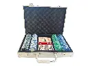 200-Piece Casino Poker Game Set with Aluminium Case, 11.5g Chips, Playing Cards and Dice