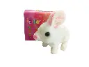 Electric Walking Plush Rabbit Toy for Kids – Soft Bunny with Sound, Moving Legs, Pink Ears & Nose – Interactive Animal Toy for Boys & Girl