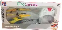 Excees RC Helicopter with Dual-Mode Control, Indoor/Outdoor Flight, LED Lights, 3D Flight Capability, Yellow