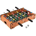 TableTop Small Wooden Foosball Table Game Set, 51x31x9.5cm, Indoor Outdoor Use, 2 Balls Included, Ages 6+, Real Action Fun (0000TTFB750)