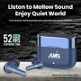 Ams Phantom X37 Tws Earbuds With 52 Hrs Playtime,45ms Low Latency, Bluetooth V5.3