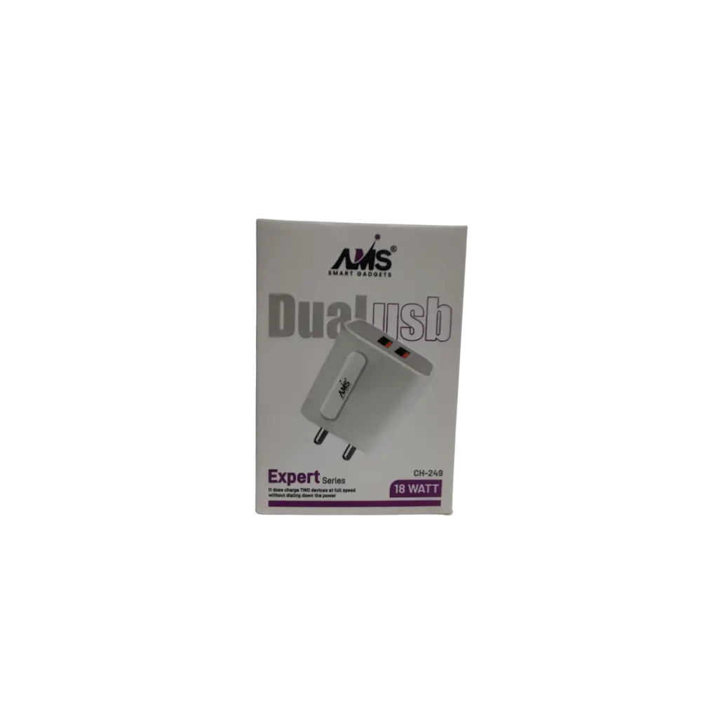 AMS Smart Gadgets Dual Usb Expert Series It Does Charge Two Devices At Full Speed Without Dilaling Down The Power 18Watt