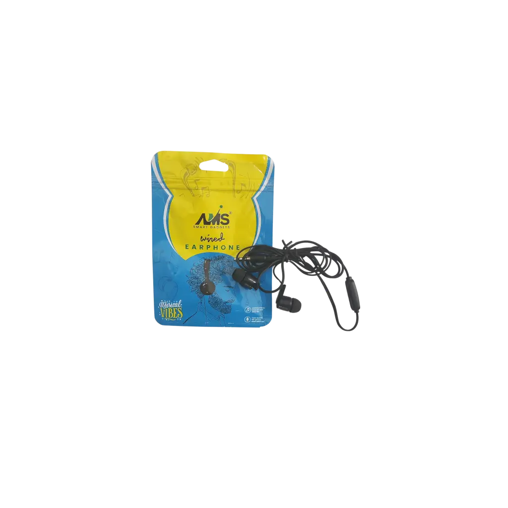 AMS Smart Gadgets Wined Earphone Musical Vibes Unlimited Music Enjoy For Your Daily Life Clear Quality Mic Get The Cler Voice Call