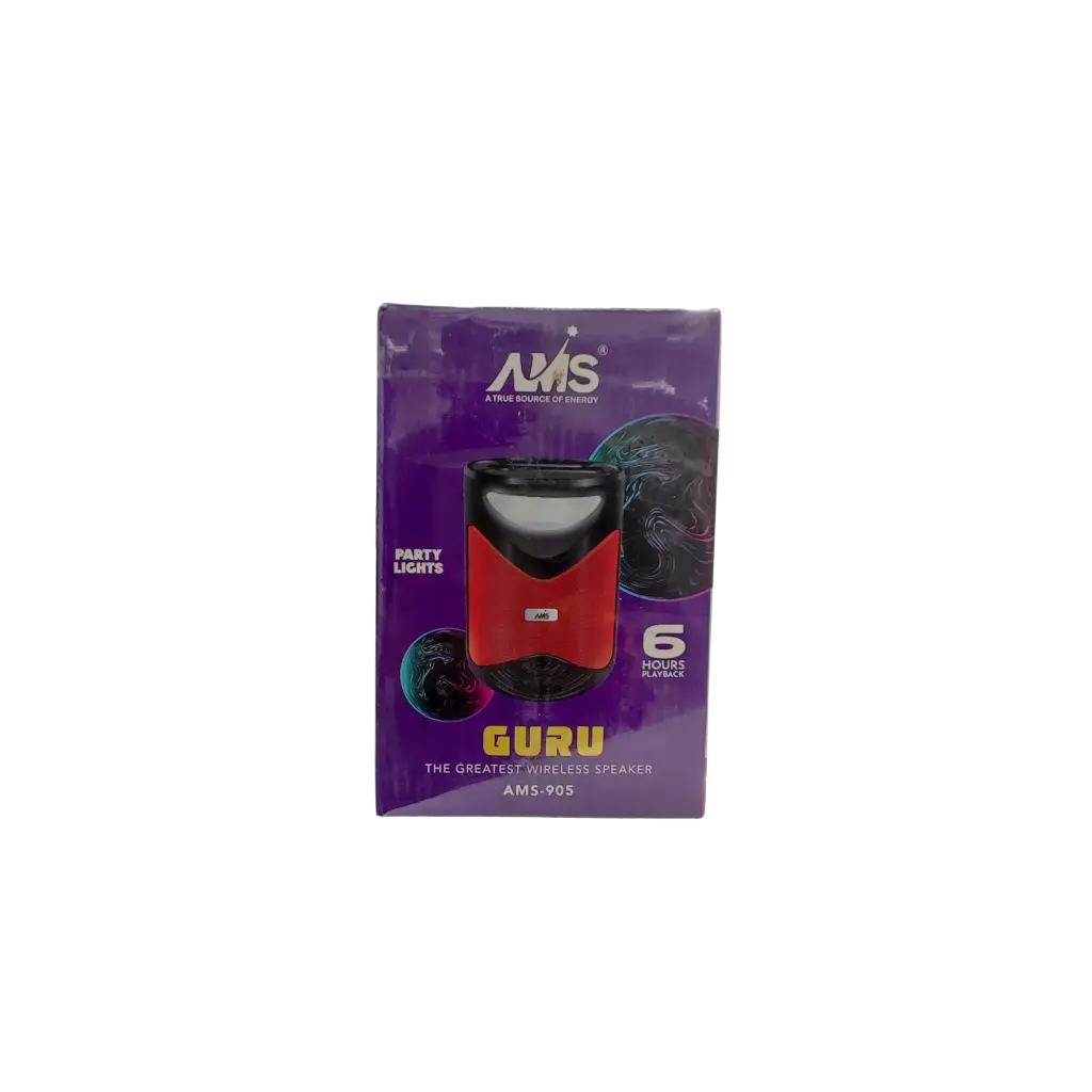 AMS A True Source Of Energy Party lights 6Hours Playback Guru The Greatest Wireless Speaker 