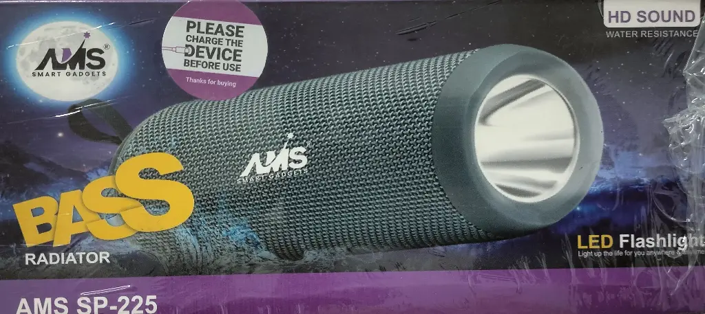 AMS HD Sound Water Resistance LED Flashlight