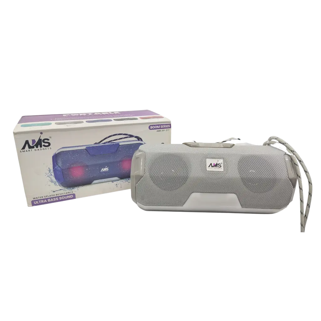 AMS Smart Gadgets Boom Series Portable Wireless Speaker Water Splash Resistance Ultra Bass Sound 