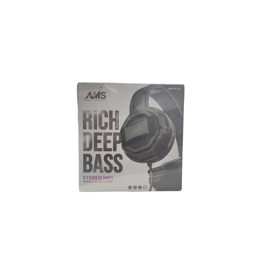 AMS Smart Gadgets Rich Deep Bass Stereo Wired Headphone
