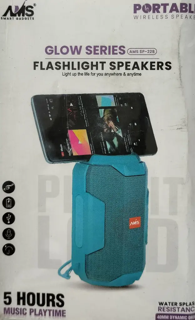 AMS Glow Series Flashlight Speakers 