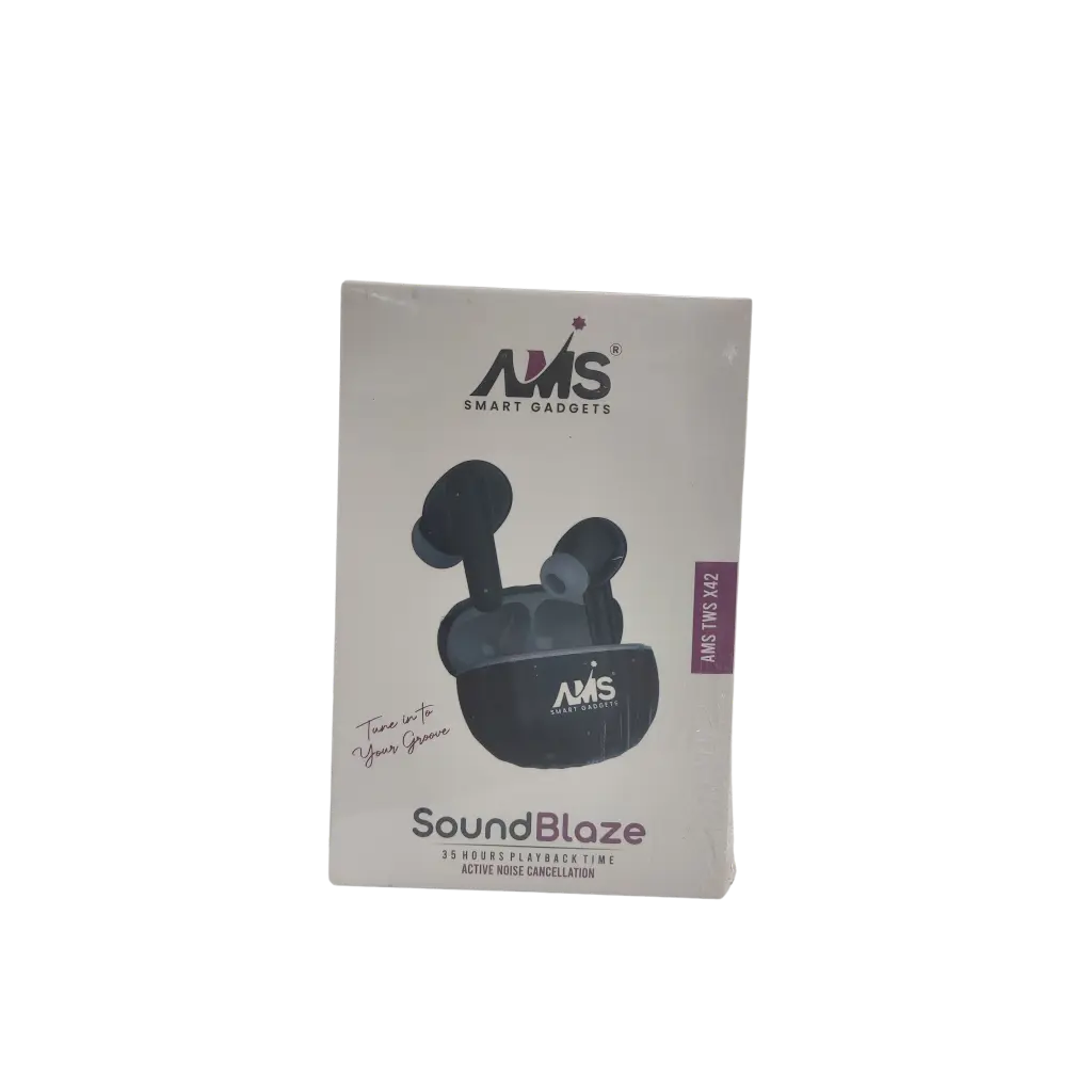 AMS Smart Gadgets Tune In To Your Groove Soundblze 35Hours Playback Time Active Noise Cancellation