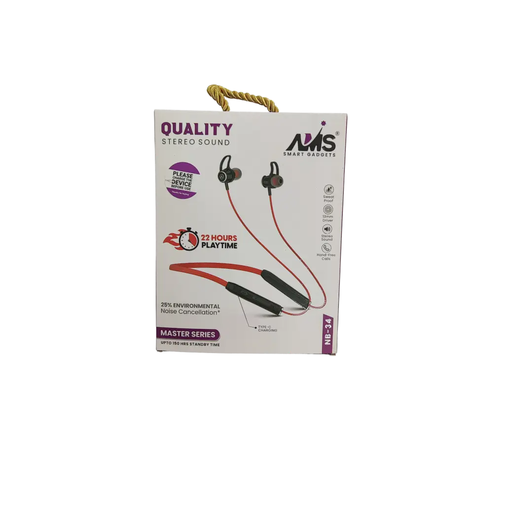 AMS Smart Gadgets Quality Stereo Sound 22Hours Playtime Master series Upto 150 Hrs Standby time 