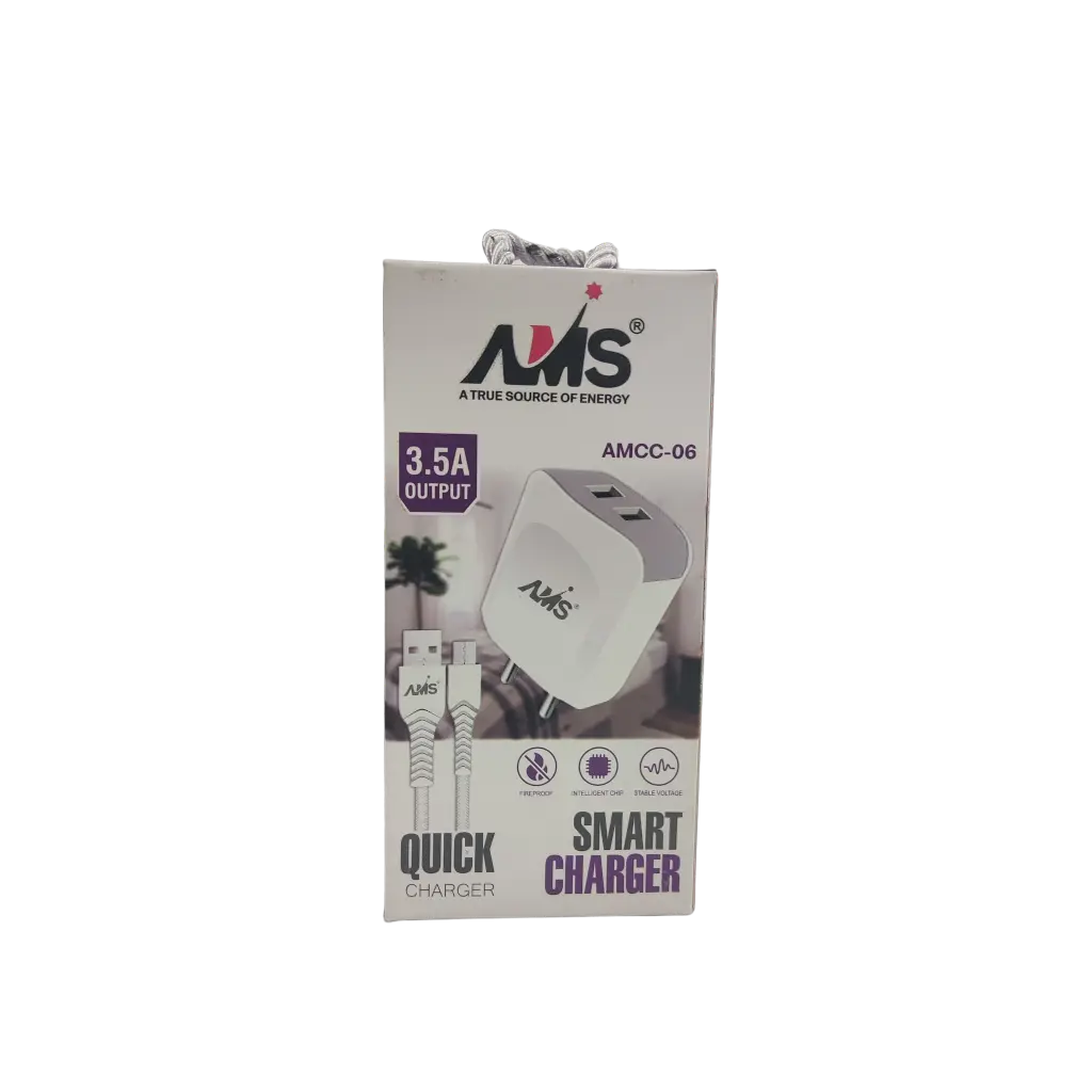 AMS A True Source Of Energy 3.5A Output Quick Charger Smart Charger