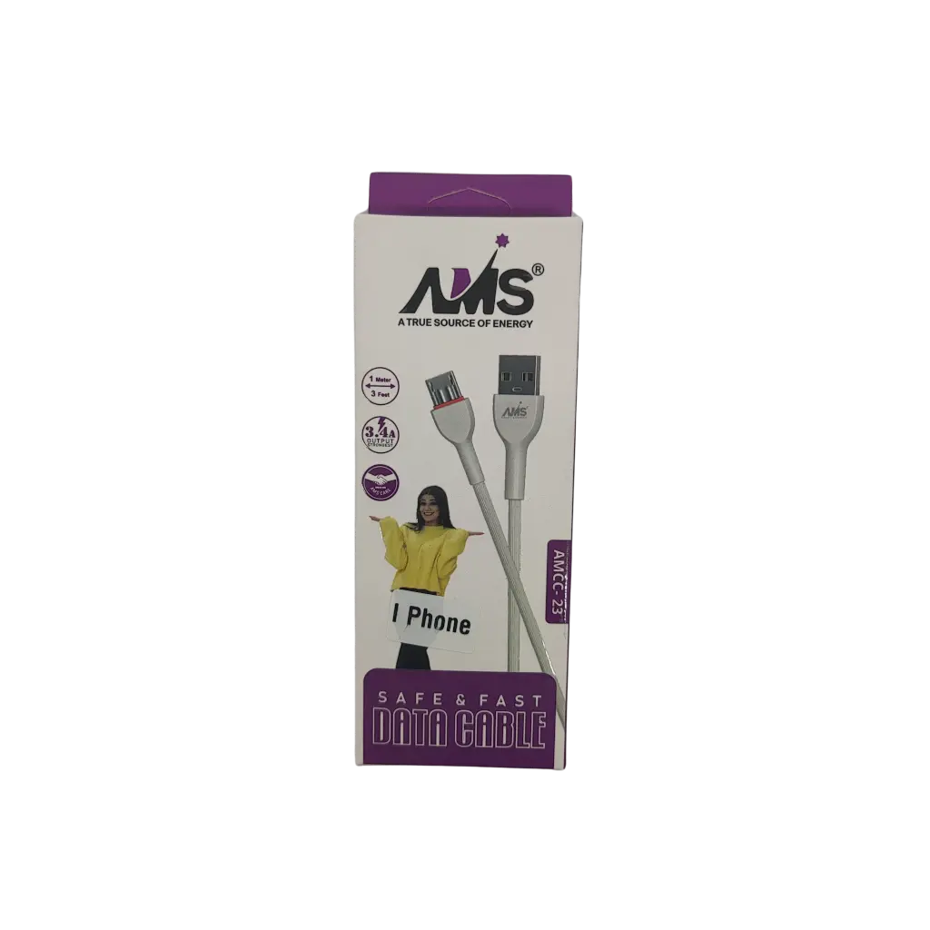 AMS A True Source Of Energy Safe & Fast Data Cable iPhone