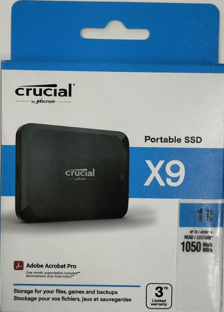 Cruclal Portable SSD X9 1TB