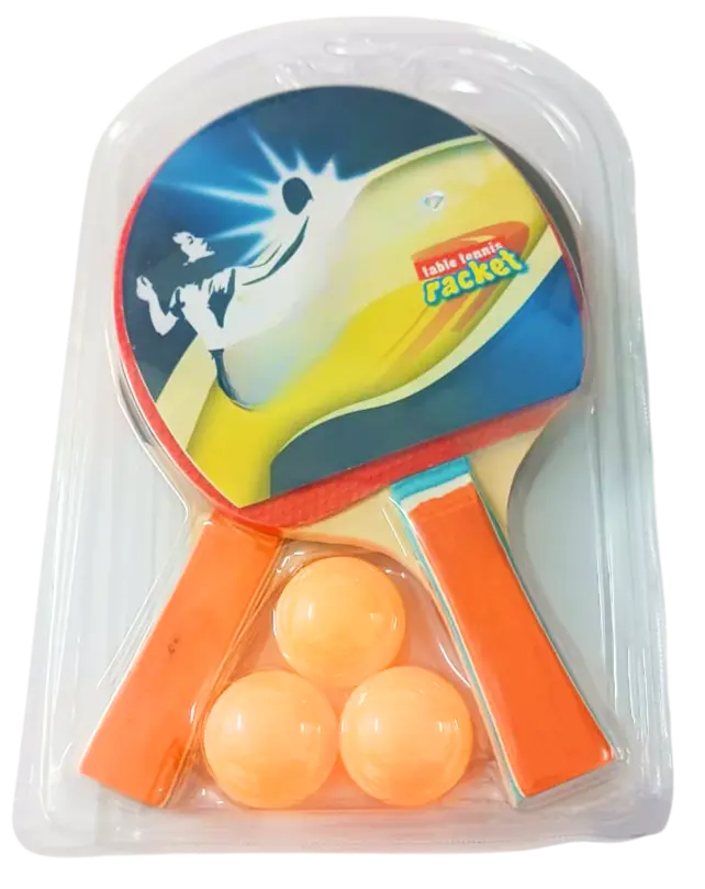 Selidar Table Tennis Set with 2 Paddles and 3 Orange Balls, Professional Ping Pong Racket Kit