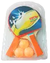 Selidar Table Tennis Set with 2 Paddles and 3 Orange Balls, Professional Ping Pong Racket Kit