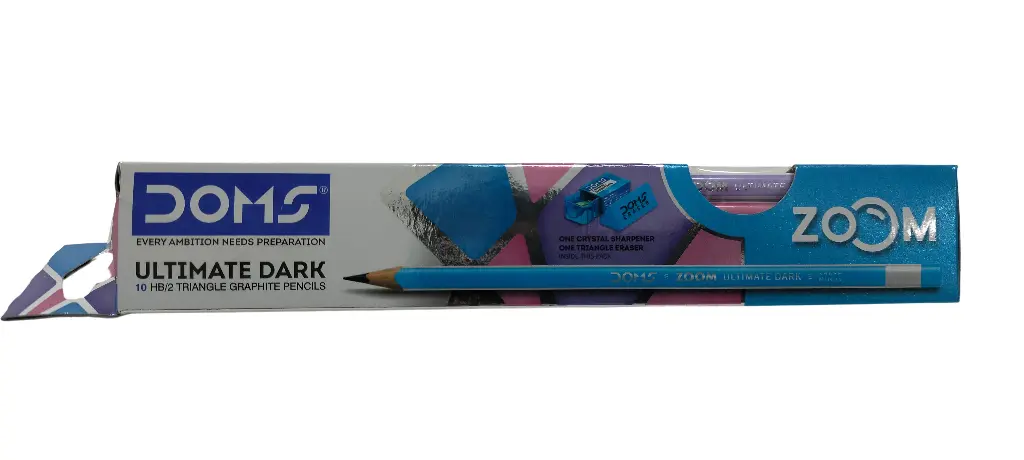 Doms Every Ambition Needs Preparation Ultimate Dark 10 HB/2 triangle Graphite Pencils 