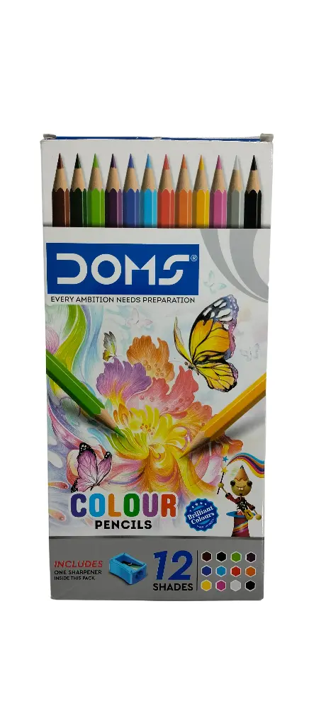 Doms Colour Pencil 12 Shades