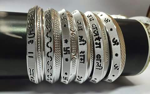 Silver Bajrang Bali Bangles