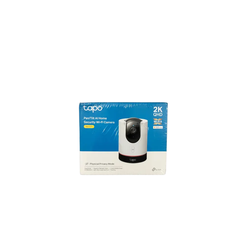 TP-Link Tapo C225 4MP 2K QHD 1440p Pan/Tilt WiFi Security Smart Camera, Indoor CCTV, Smart AI, Starlight Sensor,Night Vision Compatible with Alexa&Google Home, No Hub Required, SD Storage