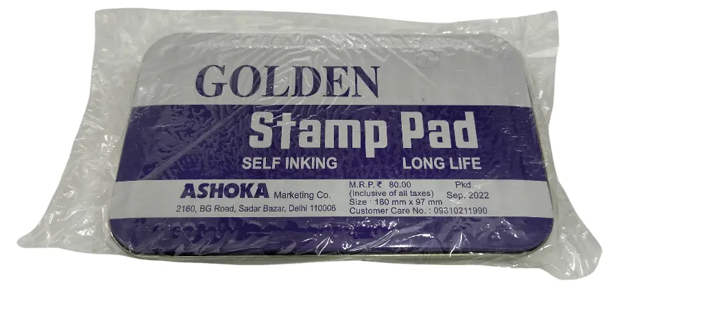 Pad Stamp (Big) Golden Ashoka