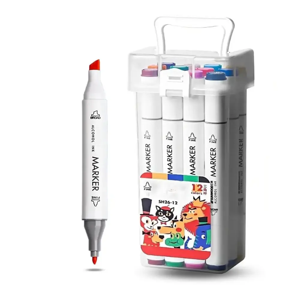 Touchmiaomiao Dual Markers Double Headed (Box of 12 Colors)