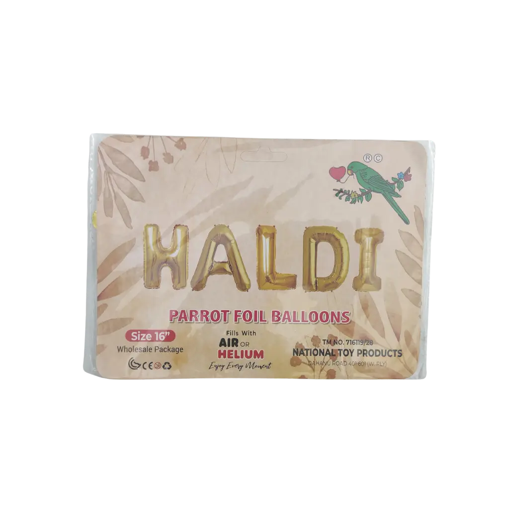 Haldi Parrot Foil Balloons