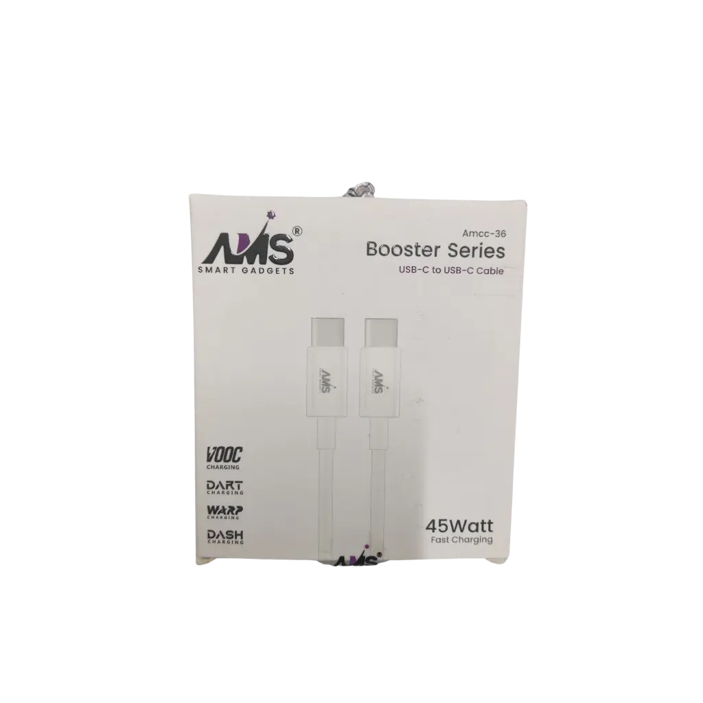 AMS Series Usb-C to Usb-C Cable 45Watt Fast Charging