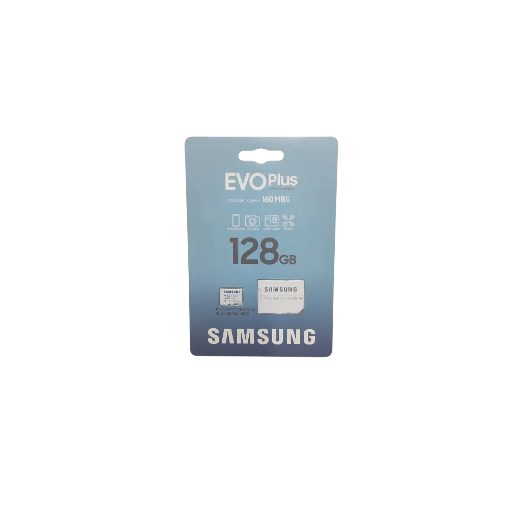 EVO Plus With SD Adapter Transfer Speed 160MB  Up To/S 128GB Microsdxc Uhs-I Card Samsung