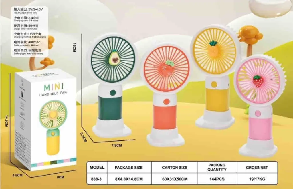 Mini Handheld Fan Rechargeable