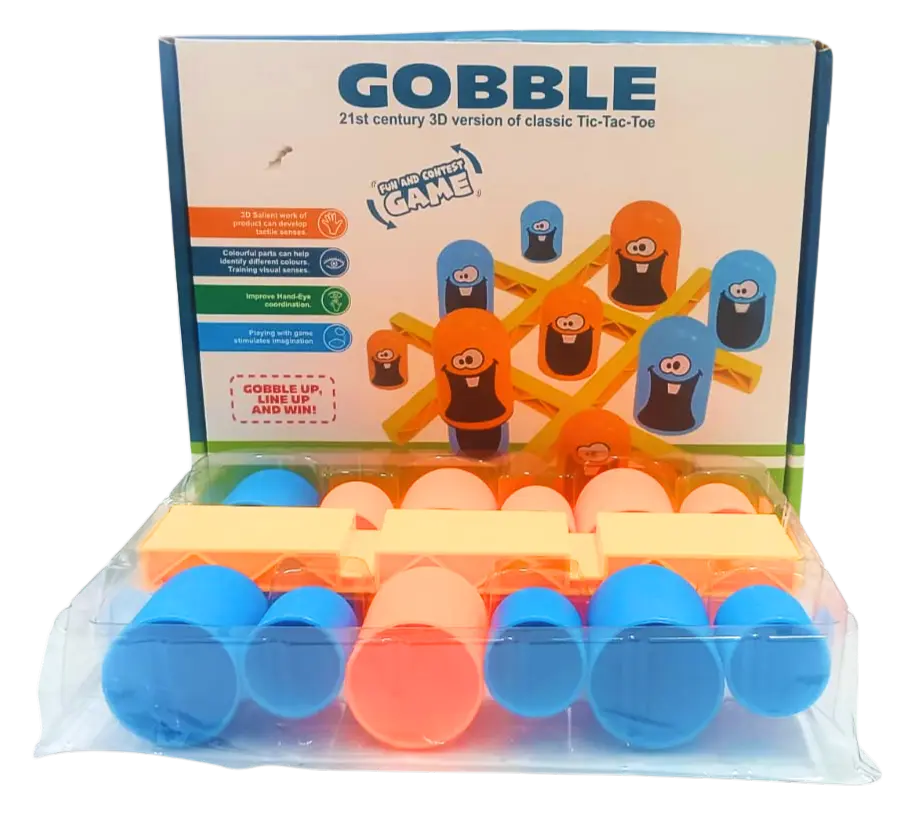 Gobble 21st Century 3D Version Of Classic Tip-Tac-Toe Fun And Contest Game 