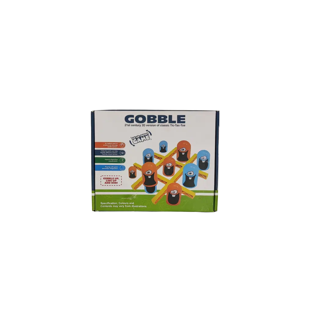 Gobble 21st Century 3D Version Of Classic Tip-Tac-Toe Fun And Contest Game 