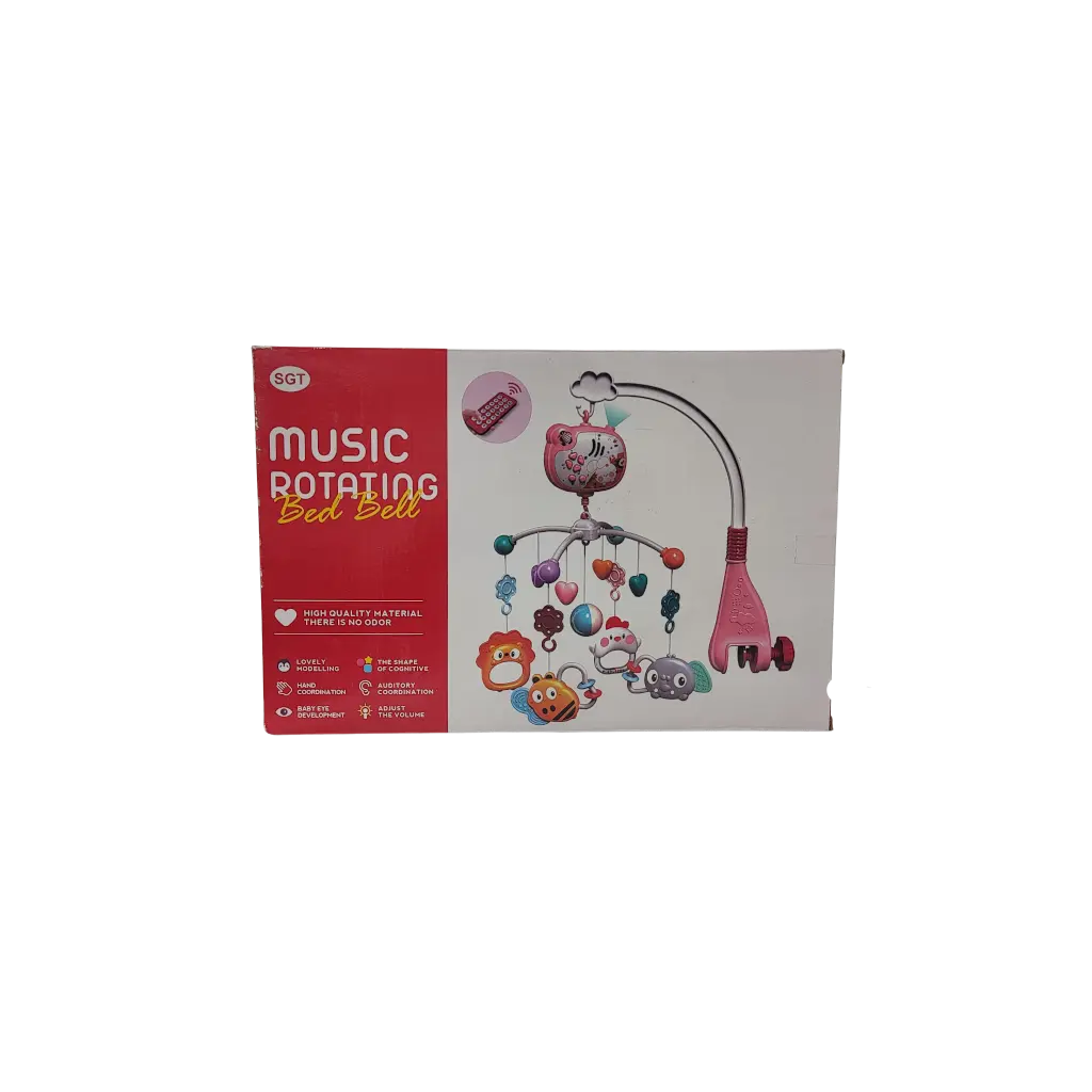 Music Rotating Bed Bell High Quality Material There Is No Odor Lovely Modelling The Shape Of Cognitive Hand Coordination Auditory Coordination Baby Eye Development Adjust The Volume Remote Jhoomer