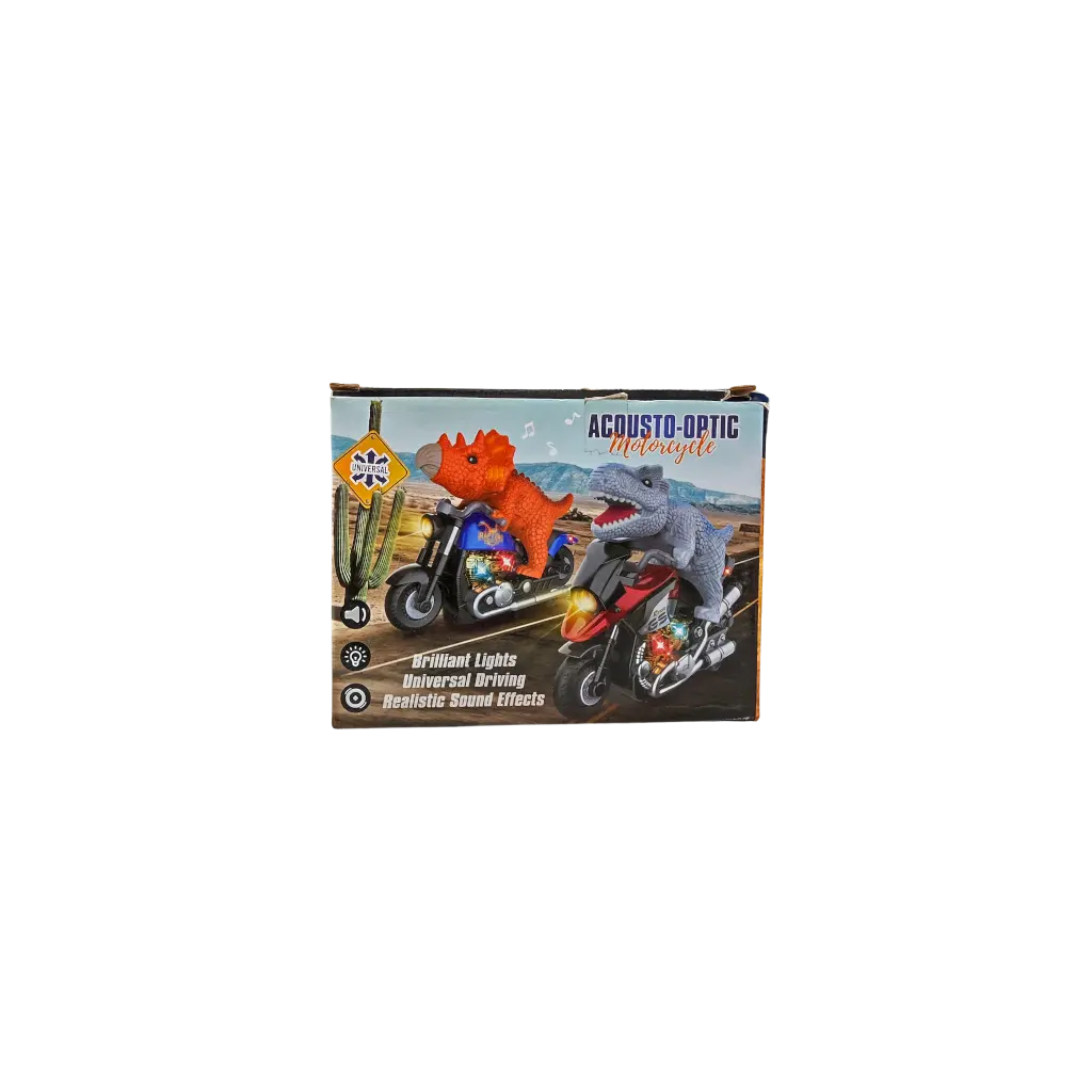 Acousto-Optic Motorcycle Bike Dinasours