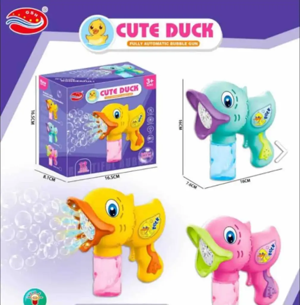 Cute Duck Fully Automatic Bubble Gun