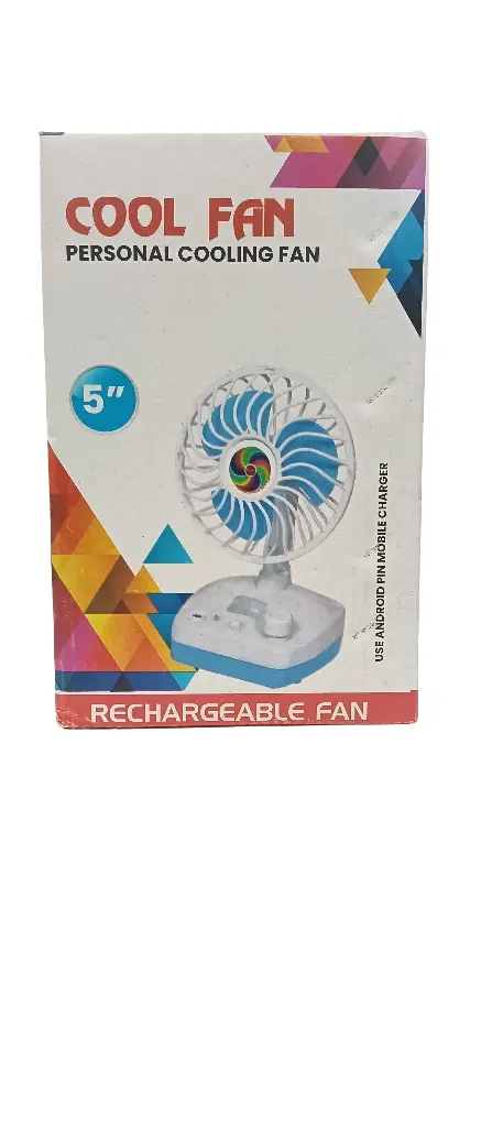 Cool Fan Personal Cooling Rechargeable Use Android Pin Mobile Charger