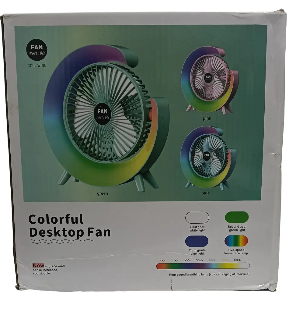 Colorful Desktop Fan 