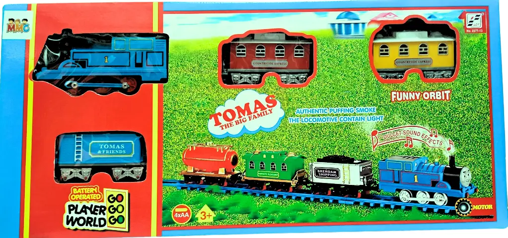 Tomas The Big Family Authentic Puffing Smoke The Locomotive contain Light Train (2277-13)