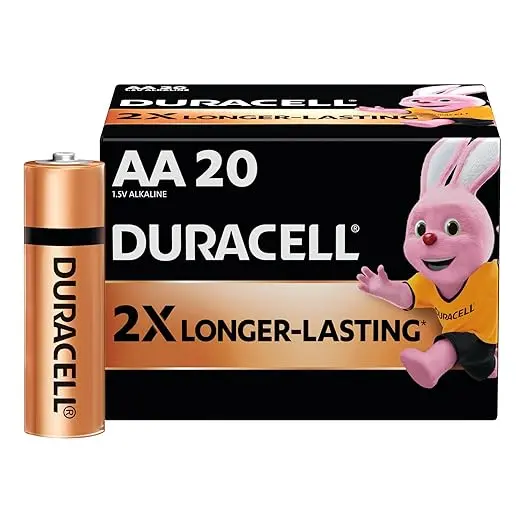 Duracell Battery 2X Longer-Lasting AA Size (Pack of 20 Pcs)