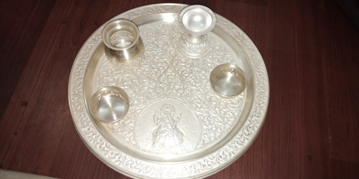 Silver Laxmi Thali